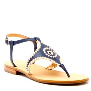 Maci Sandal in Midnight and Platinum by Jack Rogers 6m